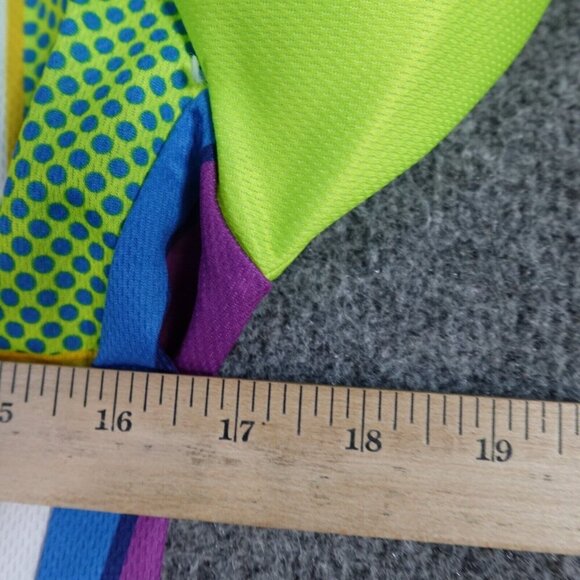 Voler Cycling Jersey Small Green Blue Full Zip Cycle for Life Double Sided CFF - Picture 6 of 6